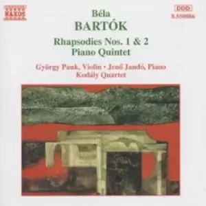 Bartok Rhapsodies Nos 1 & 2 by Bela Bartok CD Album