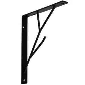 Shelf Support Wall Mounted Brace 20x17cm Black Colour - Pack of 1