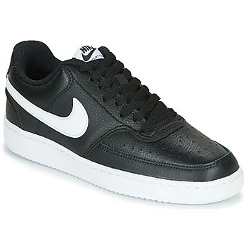 Nike COURT VISION LOW womens Shoes Trainers in Black