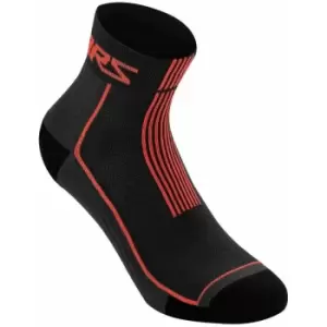 Alpinestars Summer Socks 9 2020: Black/Bright Red S Ap17011201303S