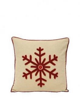 Riva Home Nicholas Snowflake Cushion