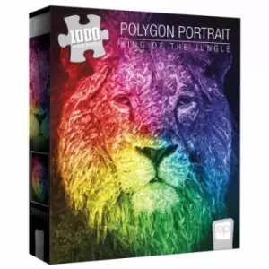 Polygon Portrait King Of Jungle Jigsaw Puzzle - 1000 Pieces