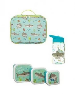 Sass & Belle Shelby The Shark Lunch Bag, Lunch Boxes And Water Bottle