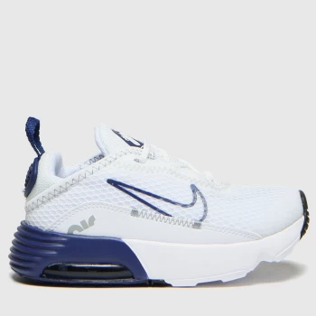 Nike White & Navy Air Max 2090 Trainers Toddler