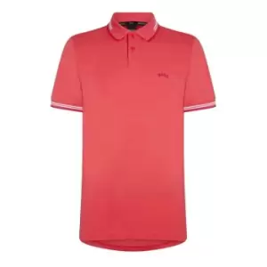 Boss Paul Pique Polo Shirt - Red