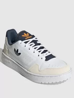 adidas Originals Unisex Junior Ny 90 J, White/Navy, Size 5