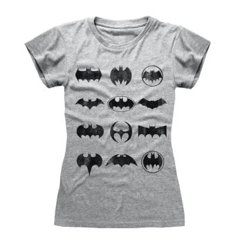 DC Batman - Icons Womens XX-Large T-Shirt - Grey