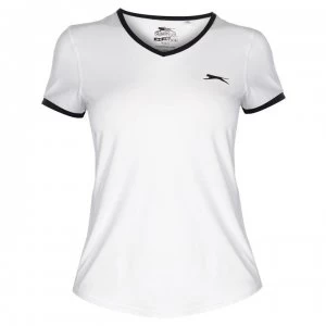 Slazenger Court T Shirt Ladies - White