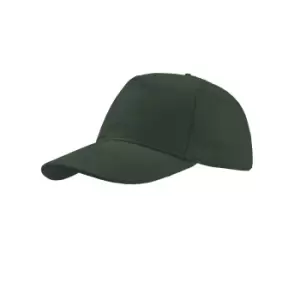 Atlantis Liberty Five Buckle Heavy Brush Cotton 5 Panel Cap (One Size) (Green)