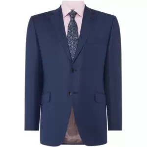 Howick Tailored Borden Notch Lapel Textured Suit Jacket - Blue