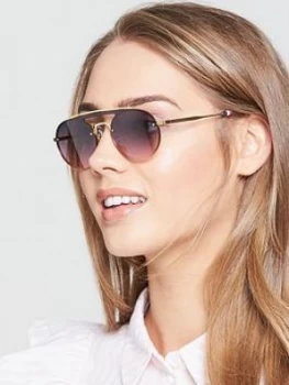 Tommy Hilfiger Brow Bar Sunglasses BlackGold Gold Women