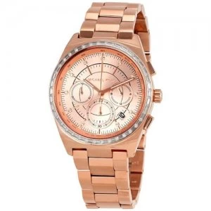 Michael Kors Ladies Vail Rose Gold Plated Watch - MK6422