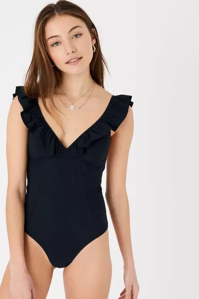 Exaggerated Ruffle Swimsuit