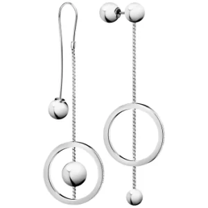 Calvin Klein Unpaired Silver Stainless Steel Ladies Earrings KJ9VME000100