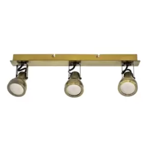 Heli 3 -Light 44cm Track Kit Spotlight Brass