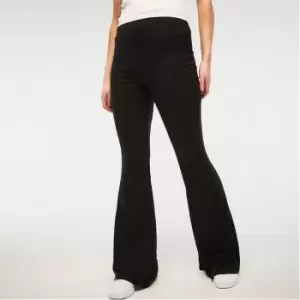 Missguided Tall Jersey Flared Leggings - Black