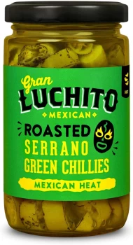 Gran Luchito Roasted Serrano Chillies - 215g