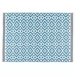 Origins Aztec Rug Blue and Navy 120 x 170cm