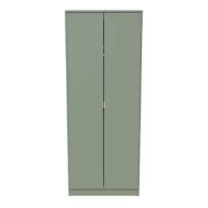 Welcome Furniture Copenhagagen Tall Plain Wardrobe - Reed Green