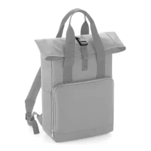 BagBase Twin Handle Roll-Top Backpack (One Size) (Light Grey)