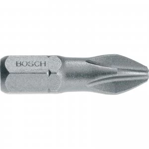 Bosch PH2 Tic Tac Box Extra Hard Phillips Screwdriver Bits PZ2 25mm Pack of 25