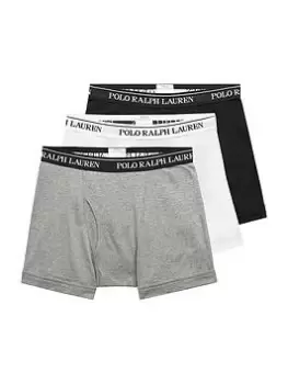 Polo Ralph Lauren 3 Pack Boxer Brief - Black/White/Grey Size M Men