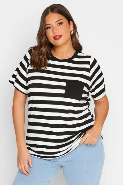 Yours Stripe T-Shirt White