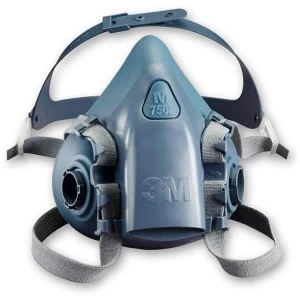 3M 7500 Series 7502 Reusable Half Face Mask Medium GreyBlue