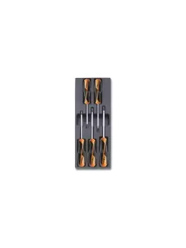 Beta Tools T206 5pc "Grip" Torx Screwdriver Set in Hard Tray for Roller Cabs