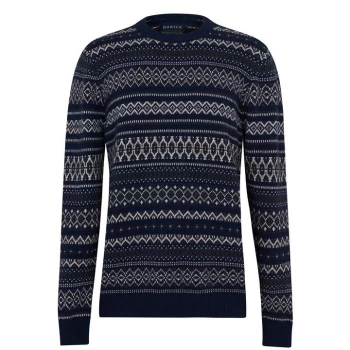 Howick Cable Knit Sweater - Navy