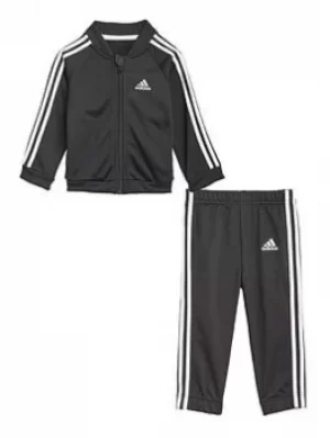 Boys, Adidas Infant Unisex I 3s Tracksuit Tricot, Black/White, Size 12-18 Months