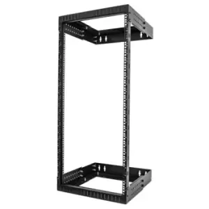 StarTech.com 24U 19" Wall Mount Network Rack - Adjustable Depth 12-20" 2 Post Open Frame Server Room Rack for AV/Data/ IT Communication/Computer Equip