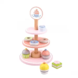 Wooden Dessert Stand Playset