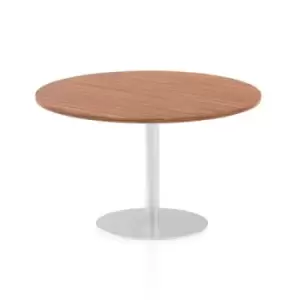 Italia Poseur Table Round 1200 Top 725 High Walnut