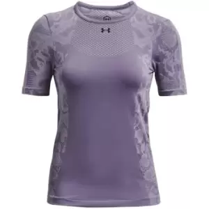 Under Armour Seamless Short Sleeve T Shirt Womens - Pink