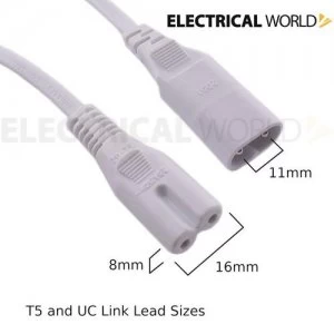 KnightsBridge Link Power Cord For Linking Ultra Slim LED Striplight - 1000mm