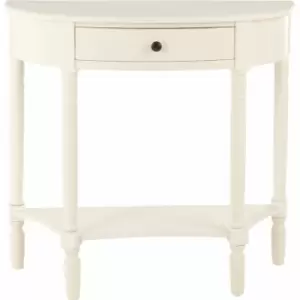 Heritage 1 Drawer Antique White Console Table - Premier Housewares