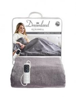 Dreamland Dreamland Relaxwell Luxury Grey Heated Throw