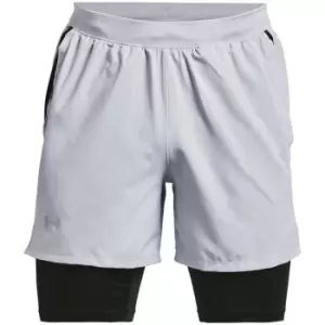 Under Armour Launch SW 7" 2N1 Short Mens - Grey