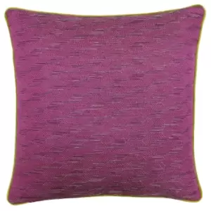 Riva Paoletti Marylebone Cushion Cover (50x50cm) (Sulphur/Fuchsia)