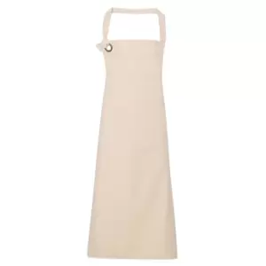 Premier Unisex Calibre Heavy Cotton Canvas Bib Apron (natural)