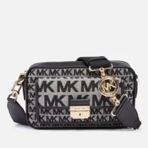 Michael Kors Womens Bradshaw Medium Camera Crossbody Bag - Black