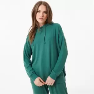 USA Pro Ribbed Slouchy Hoodie - Green