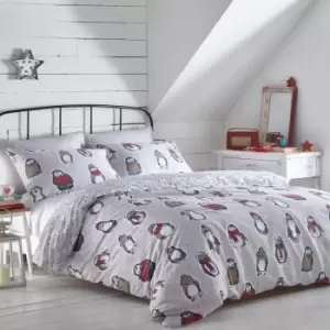 Snowy Penguin Duvet Set - Single - TJ Hughes