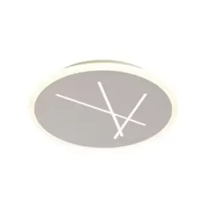 Built-in LED ceiling lamp Kenzo Sable white 1 bulb 6cm