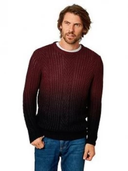 Joe Browns Dipped To Perfection Knit - Burgundy Size M Men