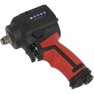 Sealey SA6002S Stubby Twin Hammer Air Impact Wrench 1/2" Drive