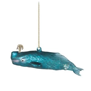 Sass & Belle Glitzy Whale Shaped Bauble