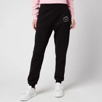 KARL LAGERFELD Womens Address Logo Sweatpants - Black - M