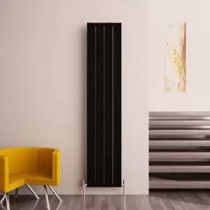 Carisa Monza Vertical Designer Radiator, Black (W)375mm (H)1800mm